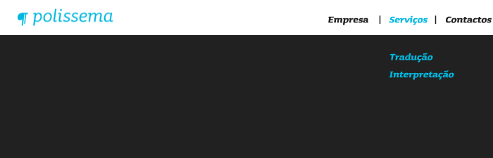 Submenu: Servi&ccedil;os