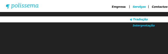 Submenu: Servi�os de Tradu��o